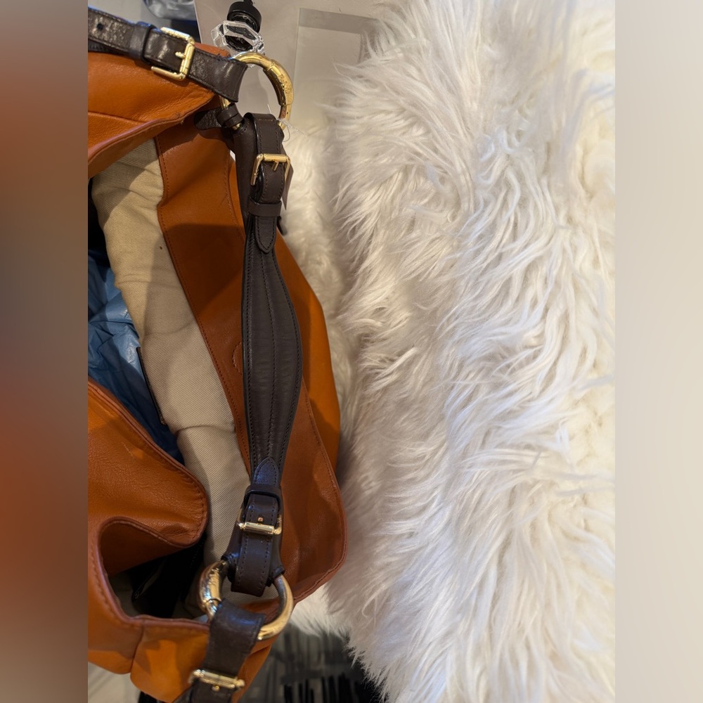 Ralph Lauren Leather Shoulder bag, Tan/brown, One Size, Used - Excellent - Picture 5 of 9